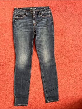 Old Navy Dark Wash Pop Icon Skinny Jeans Mid-Rise